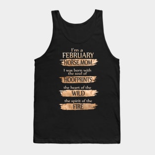 I'm A February Horse Mom Costume Git Tank Top